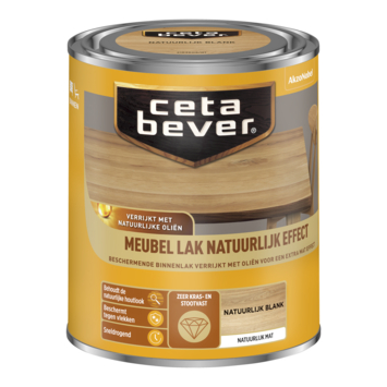 Cetabever meubellak natuurlijk effect blank 750 ml