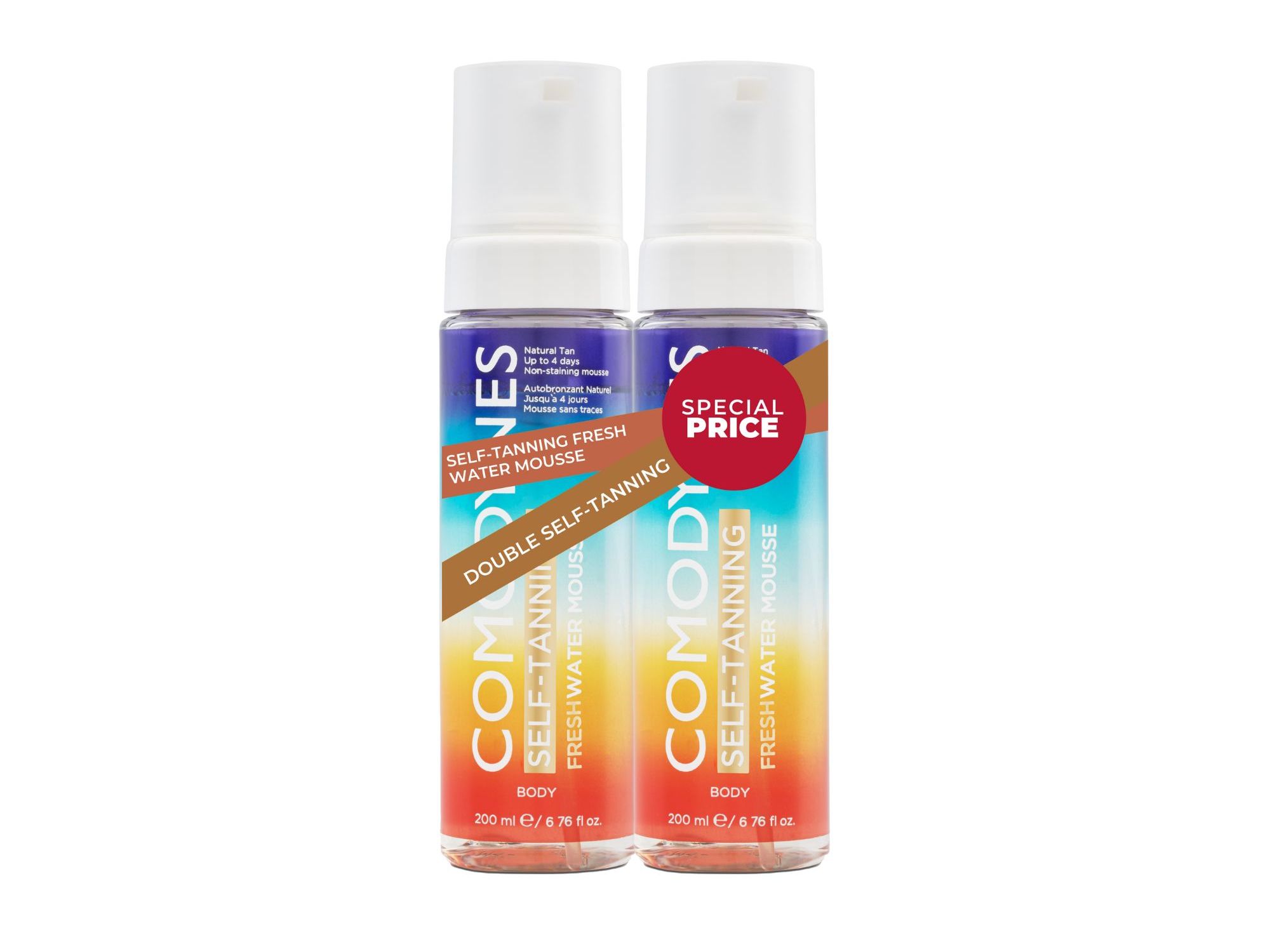 AUTOBRONZEADOR COMODYNES DUP FRESH WATER MOUSSE 2X200ML