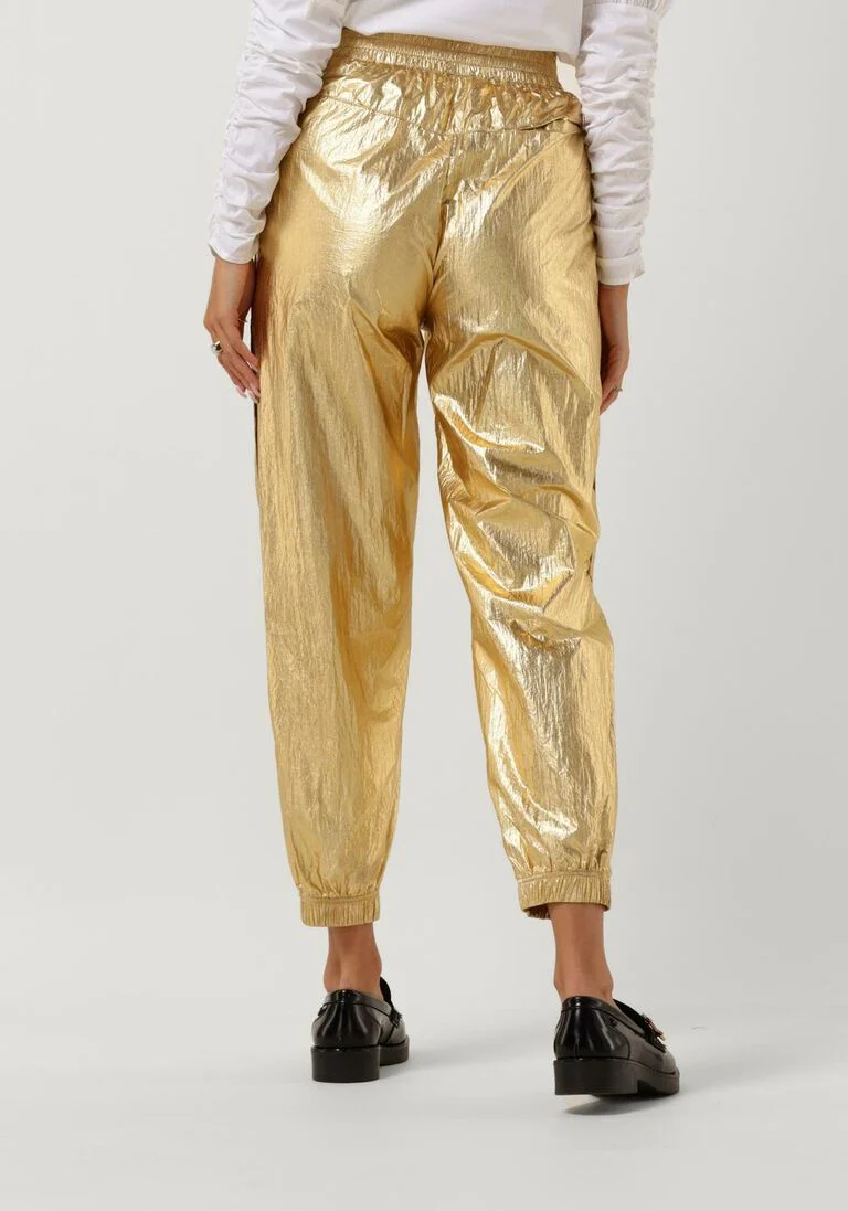 CO\\'COUTURE gouden co'couture pantalon trice metal tech pant
