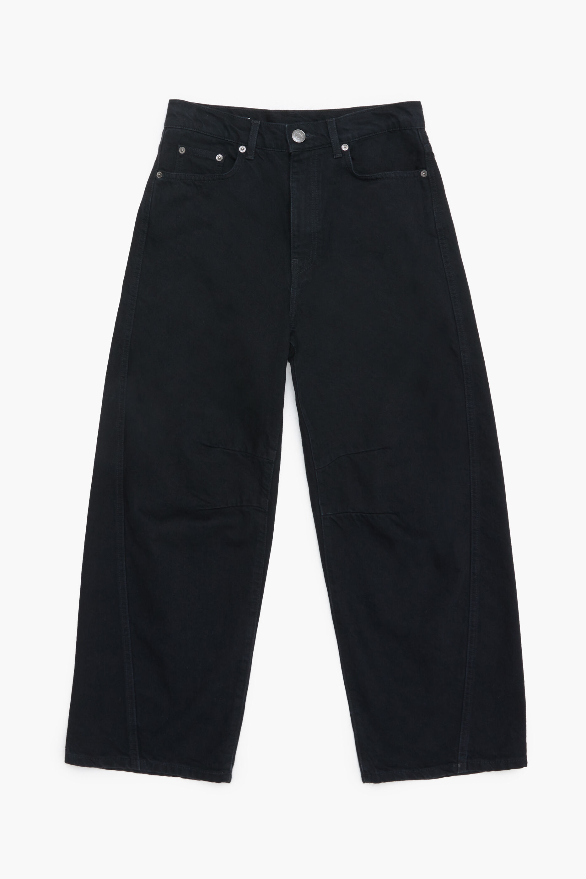 BARREL - Calça jeans preta reta