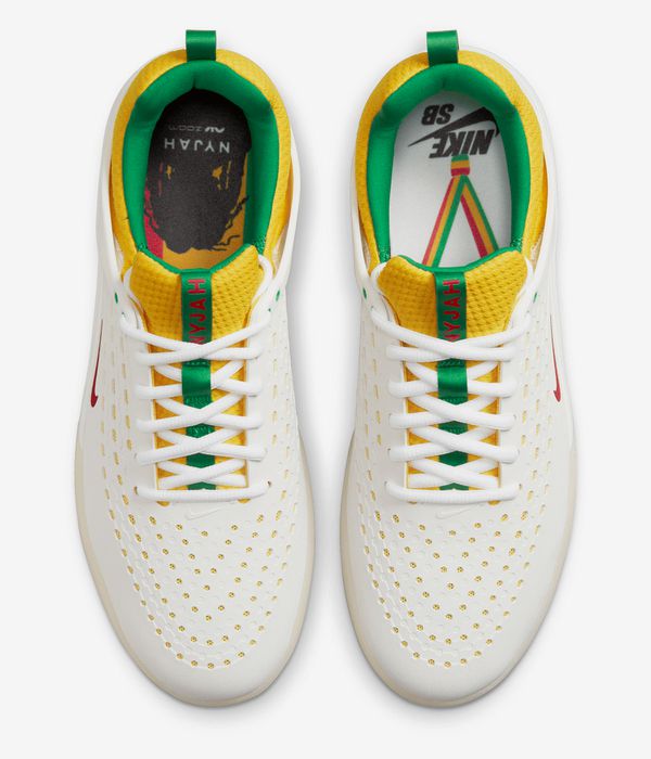 Nike SB Nyjah 3 Premium Schuh (summit white/black tour yellow)