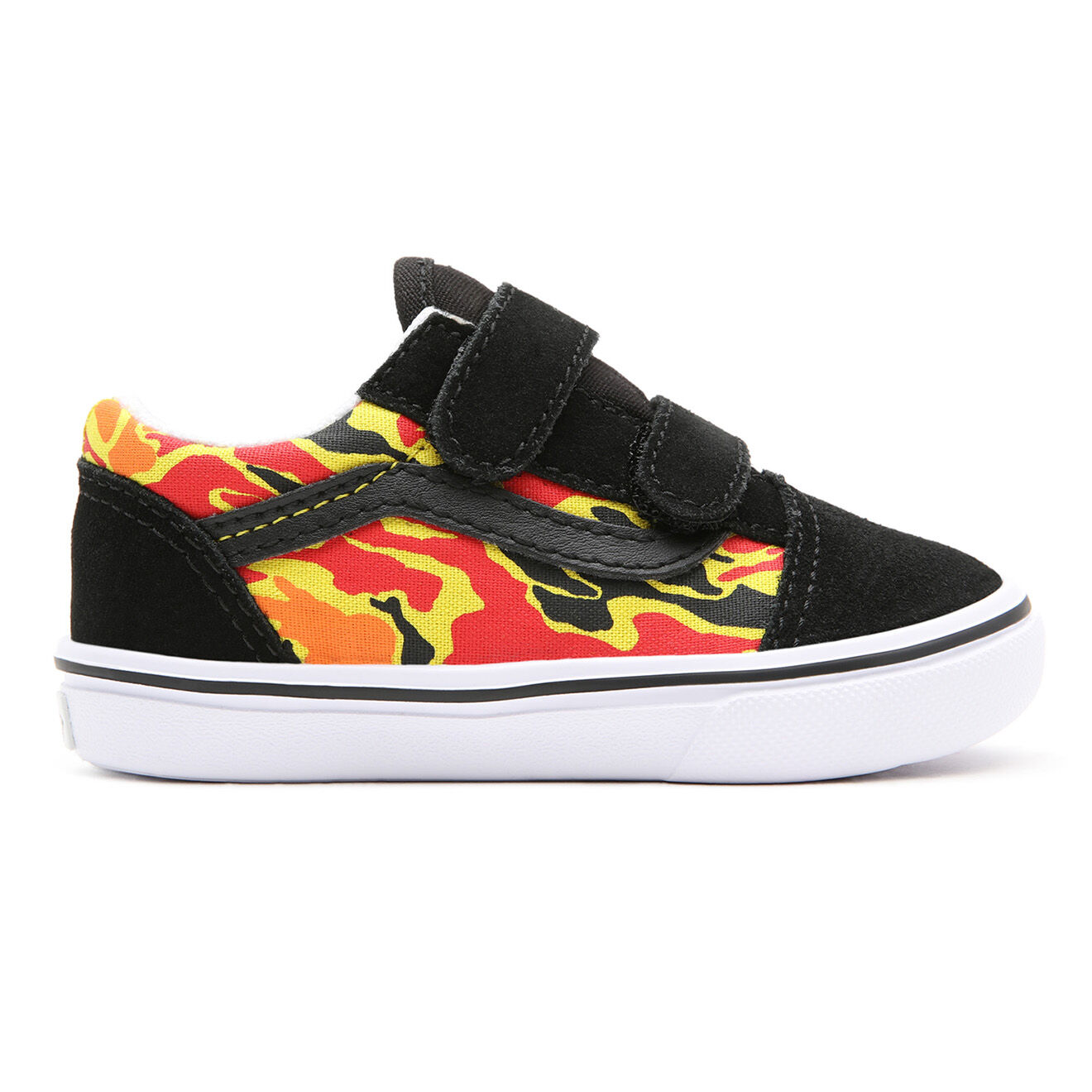 Vans Sneakers en Velours de Cuir & Textile ComfyCush Old Sko noir/orange