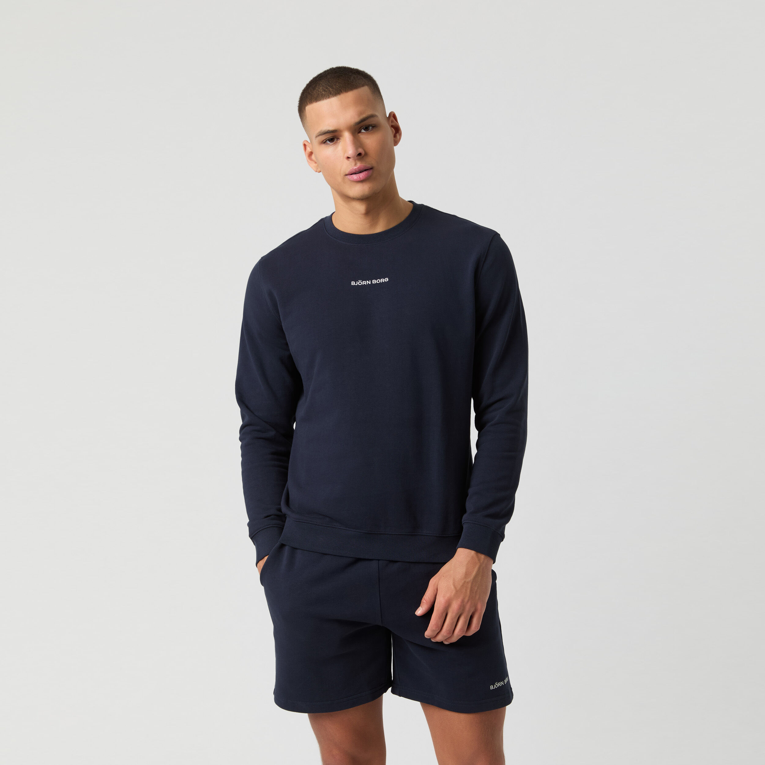 Björn Borg Classic Sweat-shirt Hommes - Bleu Foncé