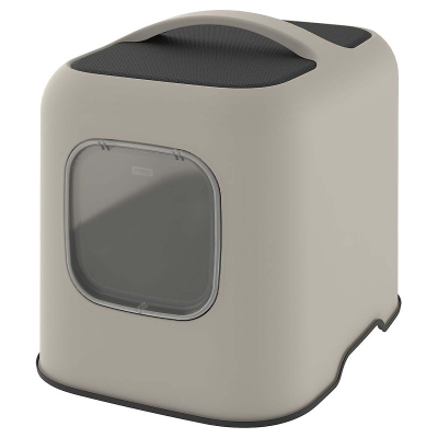 Rotho mypet Toilettes pour chats Biala avec couvercle Cappucino 51x39.5x44.3cm