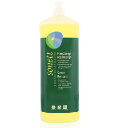 Sonett Handzeep rozemarijn vloeibaar (1000 ml)