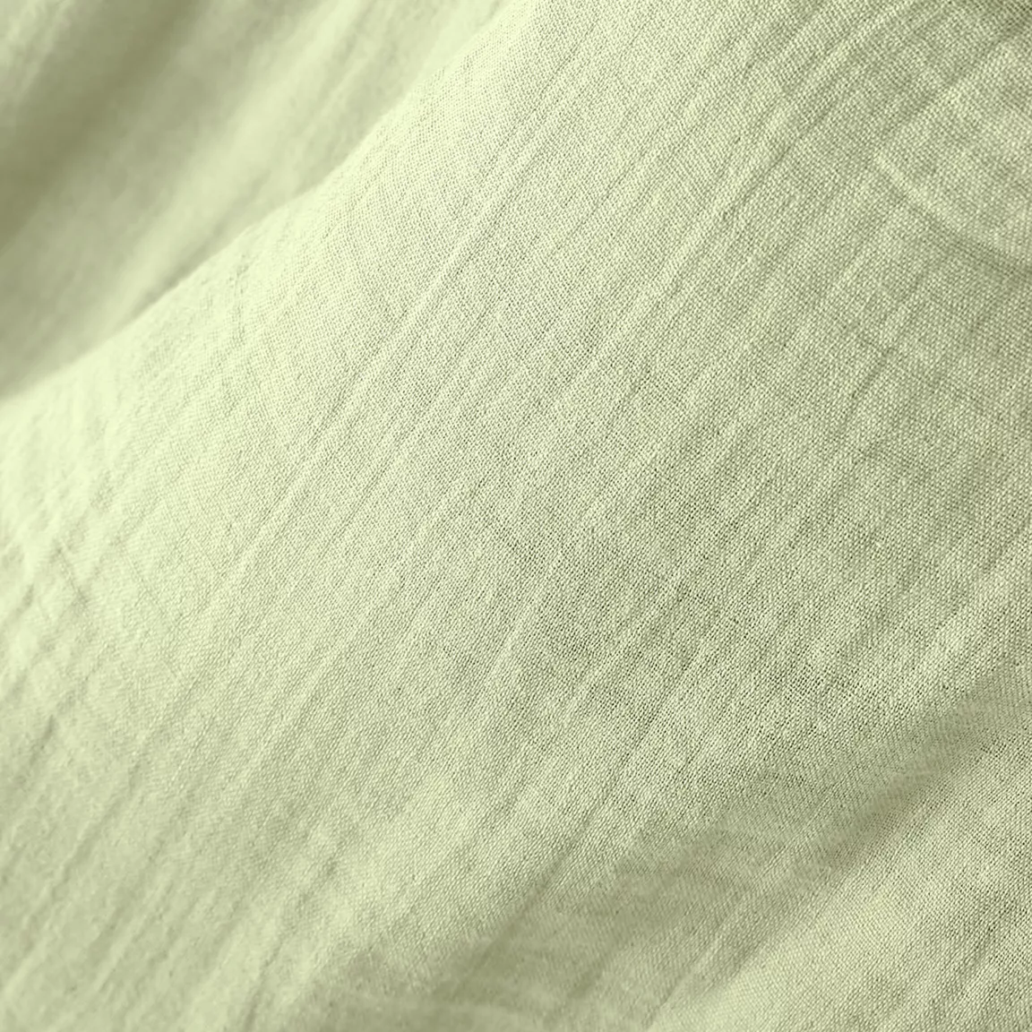 Coussin rectangulaire gaze de coton (40 x 60 cm) Gaïa Vert tilleul