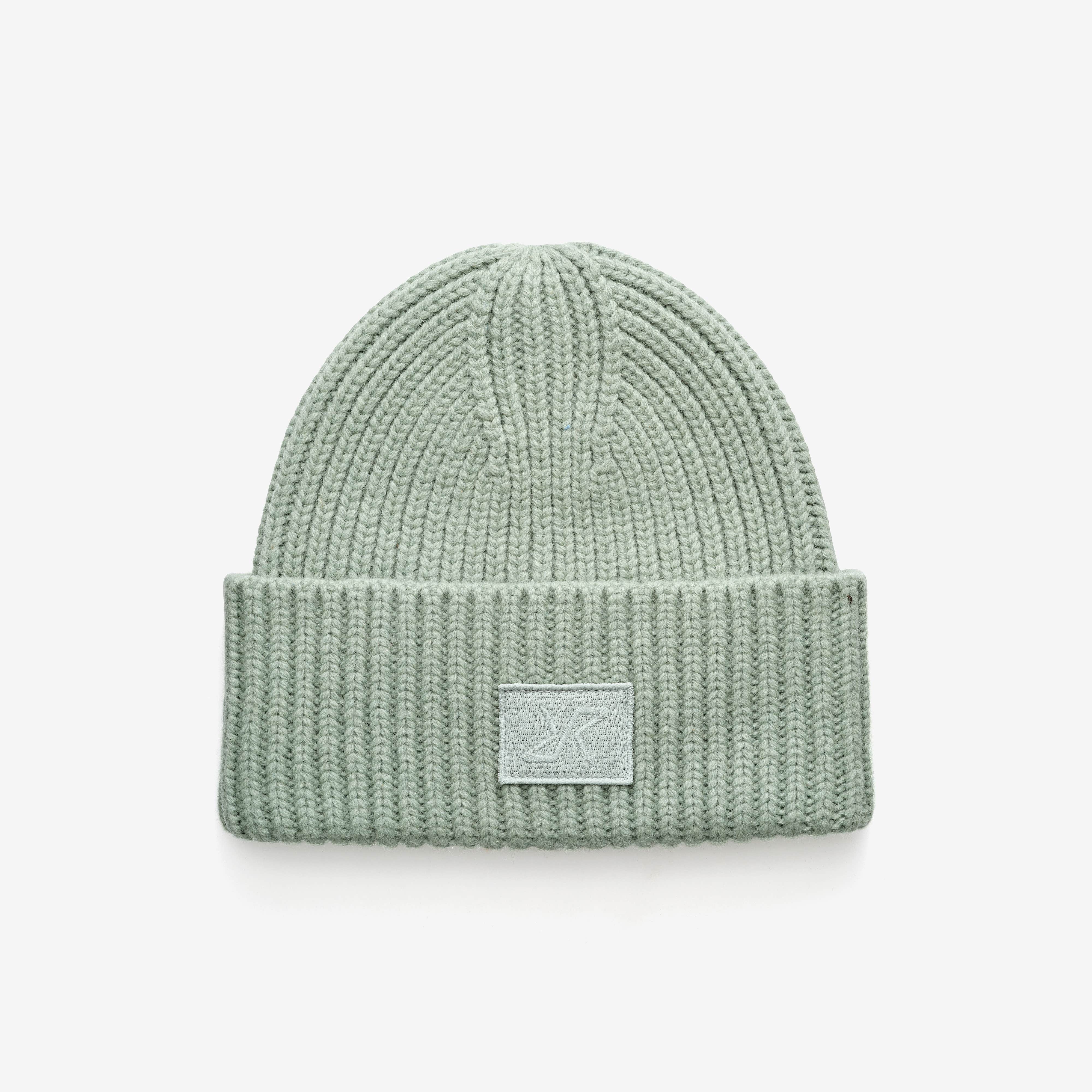 Chunky Wool Beanie  Iceberg Green