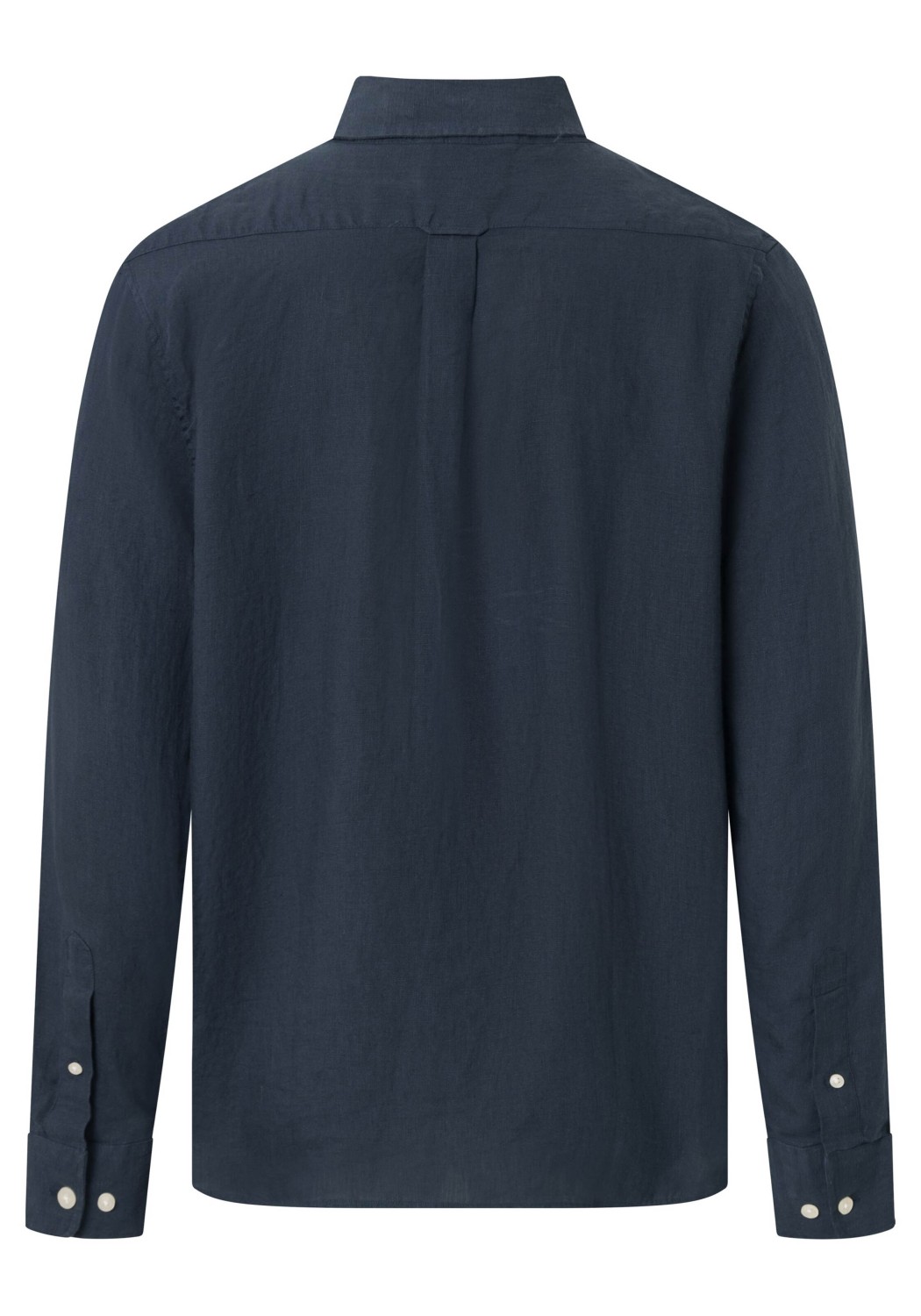Knowledge Cotton Apparel Leinenhemd Regular Linen Shirt Total Eclipse
