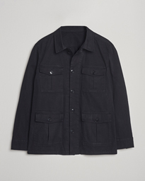 Oscar Jacobson Safari Shirt Jacket Black