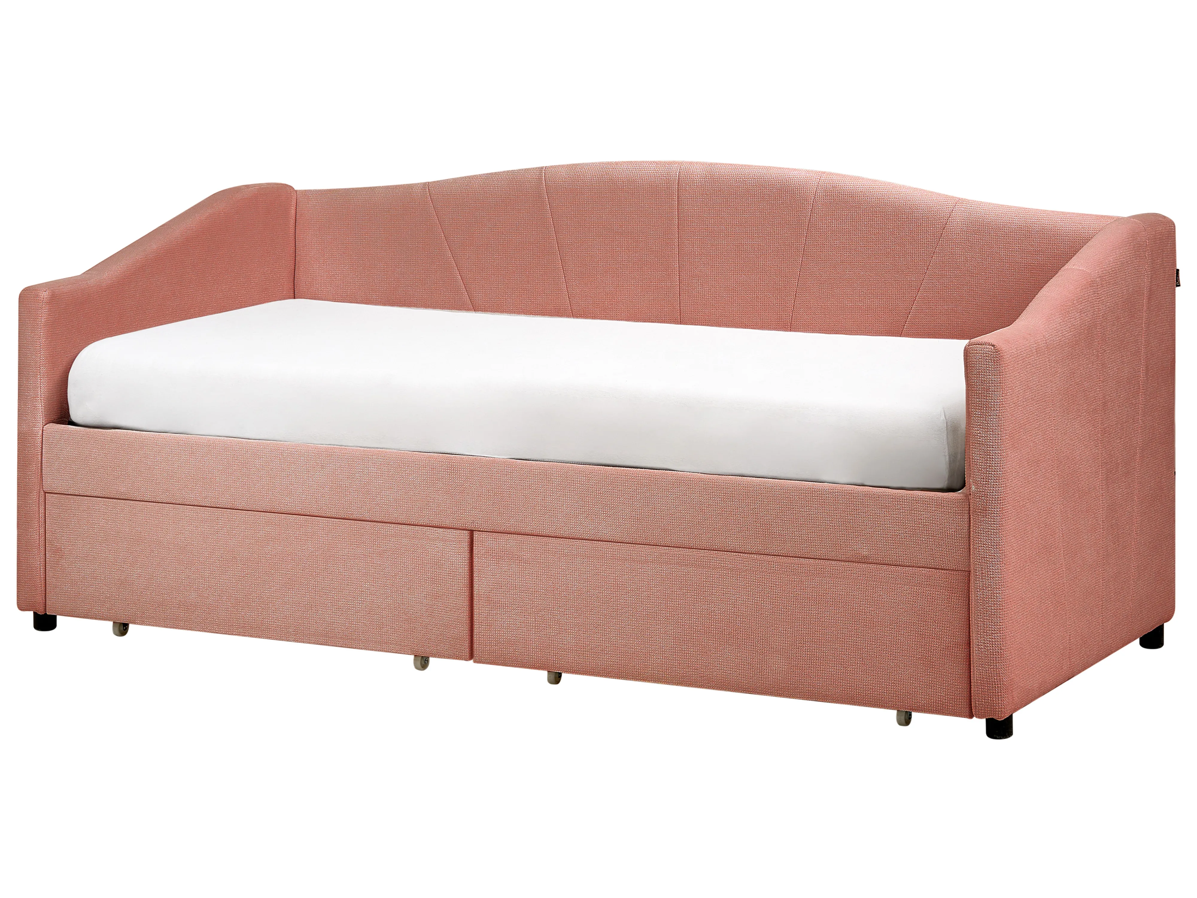Bedbank met opbergruimte Stof VITTEL 90 x 200 cm Roze