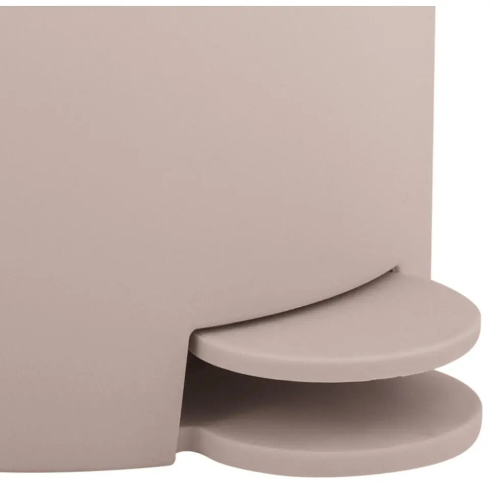 MSV badkamer/toilet pedaalemmer - beige - 3L - 15 x 27cm