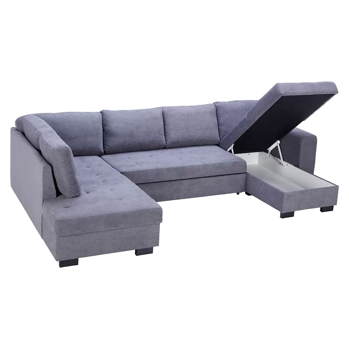 Wohnlandschaft Malte 139 x 274 Grau