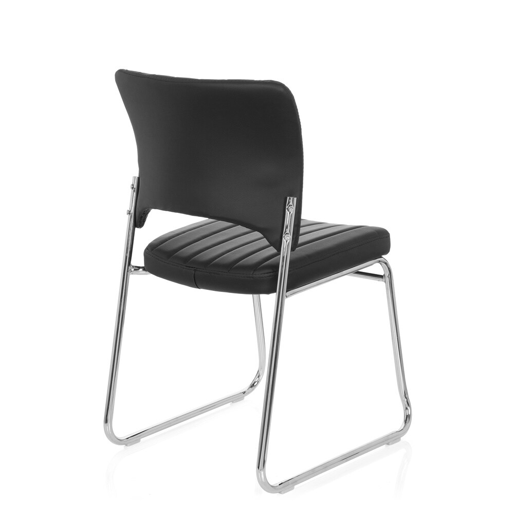 Besucherstuhl Konferenzstuhl CASPI V Kunstleder ohne Armlehnen hjh OFFICE