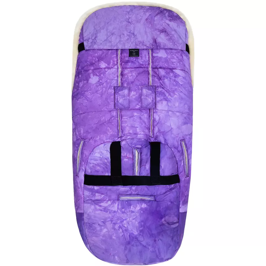 Werner Christ Baby Lammfellfußsack FLIMS ICONIC LINE Batik-Violet