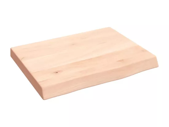 Comptoir de salle de bain 40x30x(2-4) cm bois massif non traité