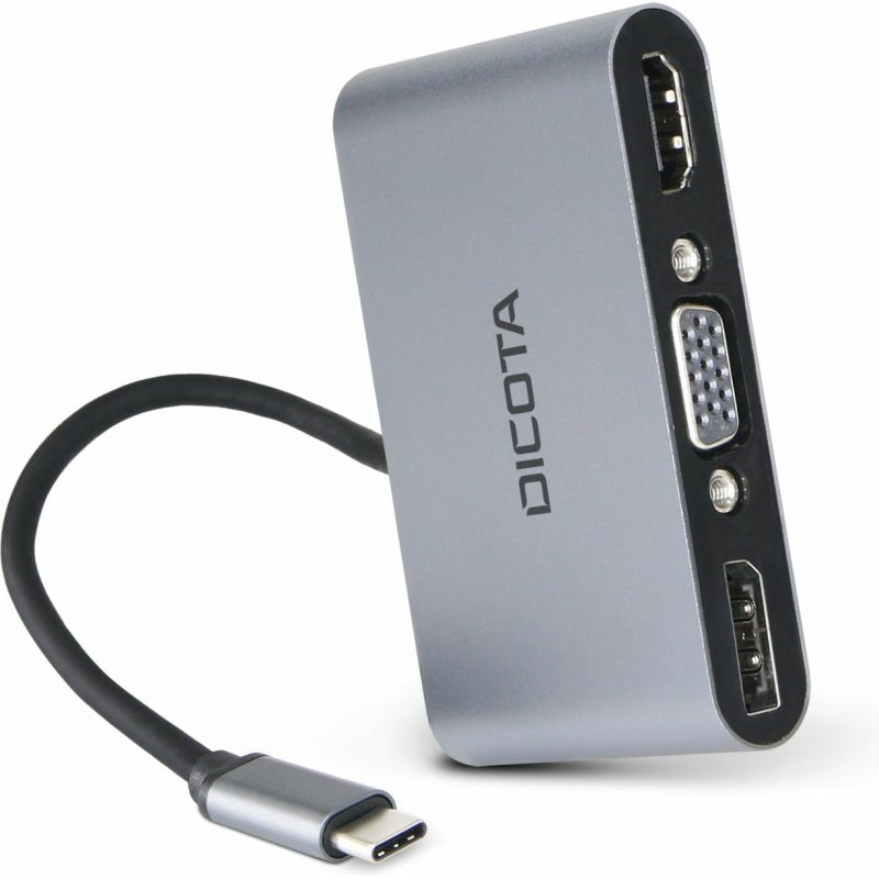 DICOTA D32064 station d'accueil Tablette/Smartphone/ordinateur portable Argent