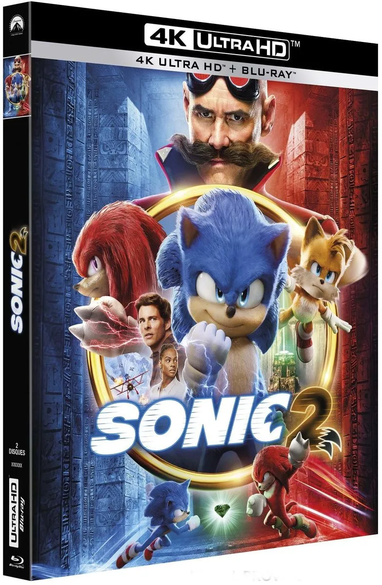 Sonic 2 (Blu-Ray UHD 4K   Blu-ray) Disques Blu-ray films