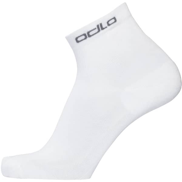 Chaussette running ODLO SOCKS QUARTER ACTIVE 2 PACK WHITE