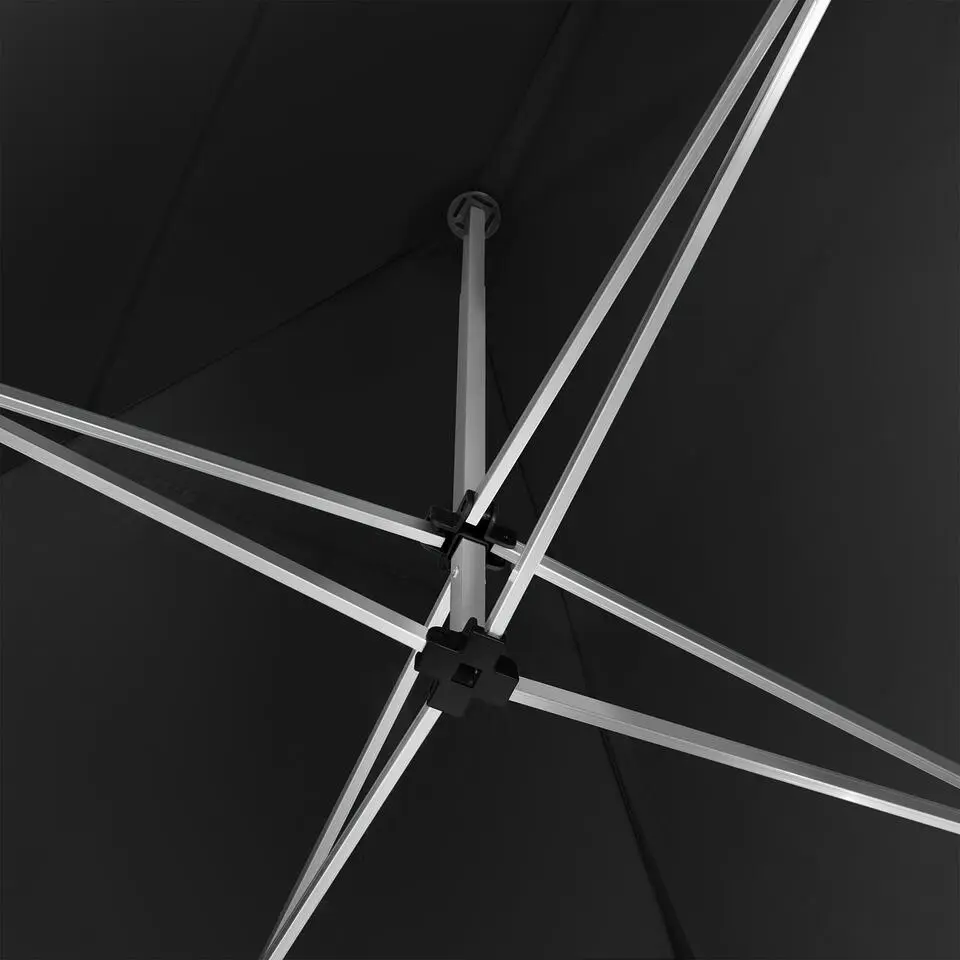 tectake Partytent Viola 3x6 m met 2 zijdelen, Zwart