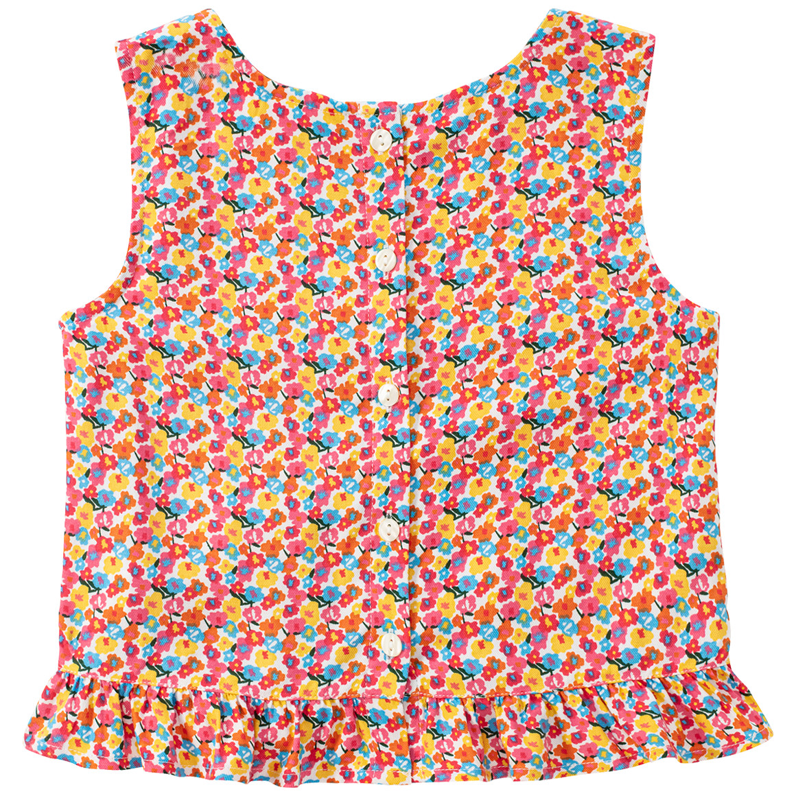 Jonas Nielsen Mädchen Top mit Blumen-Allover pink / orange / gelb