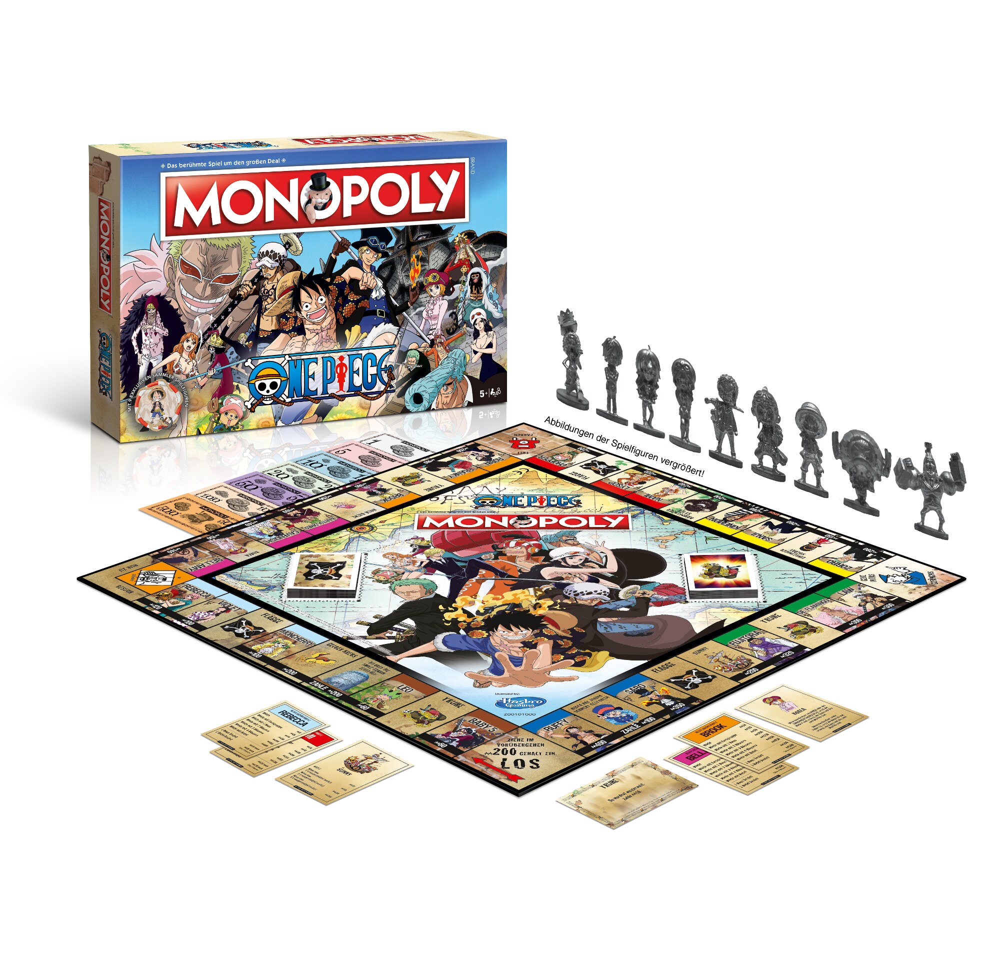 Monopoly One Piece Spiel Gesellschaftsspiel Brettspiel Anime Manga deutsch