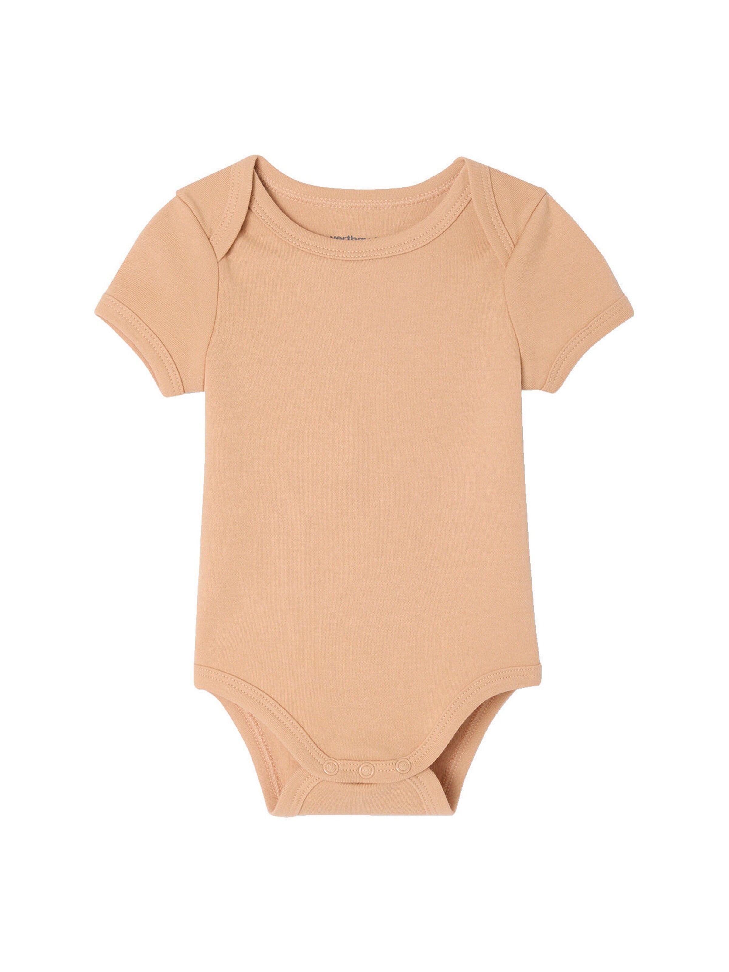 Vertbaudet Bio-Kollektion: 5er-Pack Baby Kurzarm-Bodys in Schlupfform wollweiß
