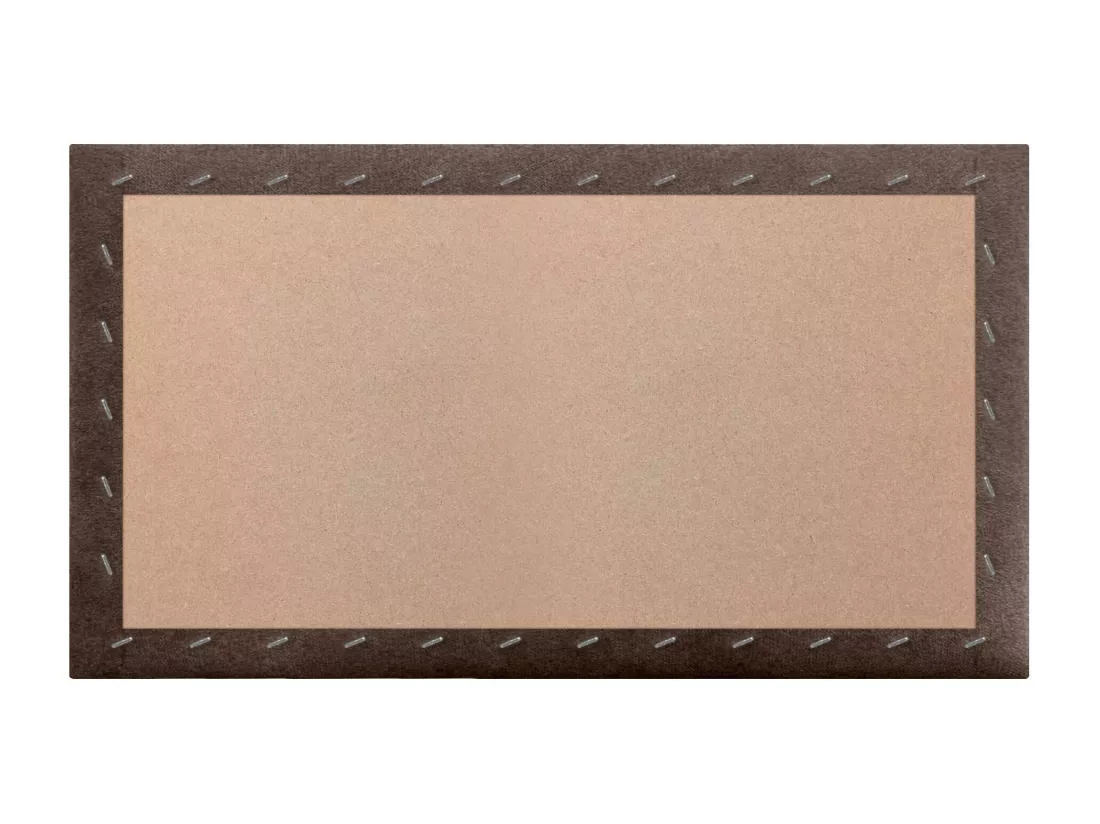 DHOME Lot de 1 Panneaux muraux en tissu auto-adhésifs Panneaux muraux absorbants acoustiques Protection contre les choc (Marron chocolat, 50x30cm, x1)