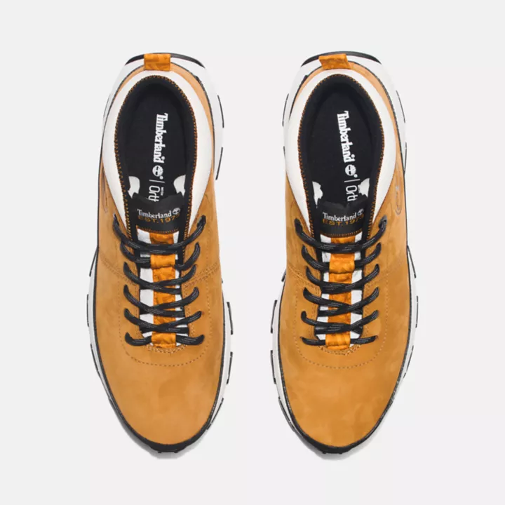 Basket en cuir Winsor Trail pour homme en jaune