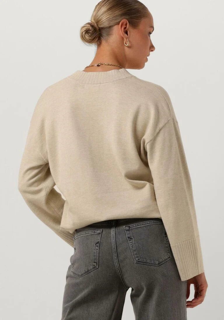 MSCH COPENHAGEN beige msch copenhagen trui mschodanna rachelle v pullover