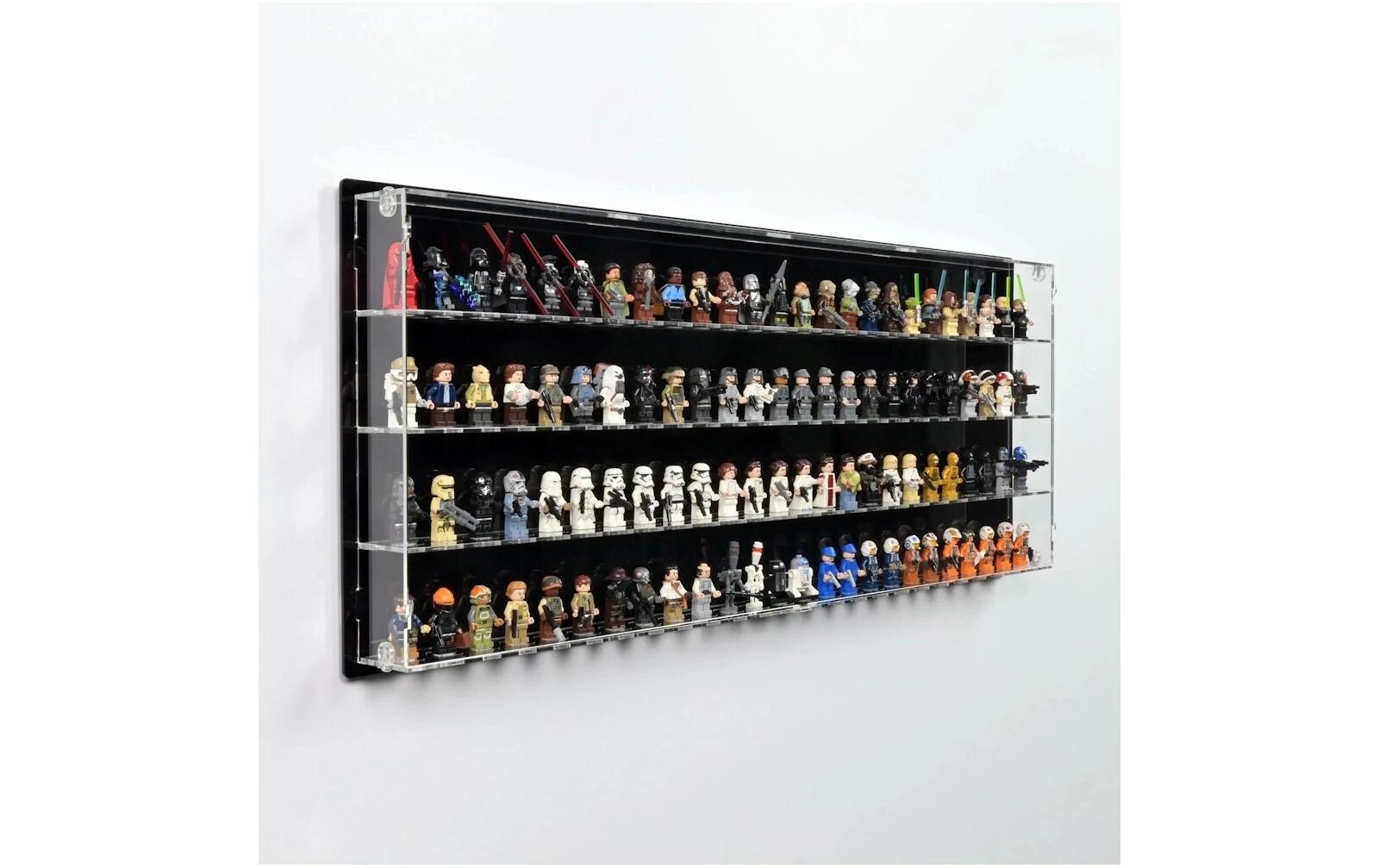 Holzbaukasten »iDisplayit Acryl-Wand-Display für 100 LEGO-Minifiguren«