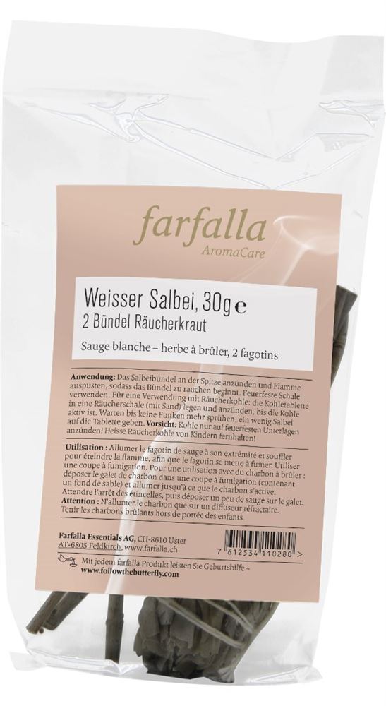 Farfalla Räucherung Weisser Salbei 2 Bündel à 15 g