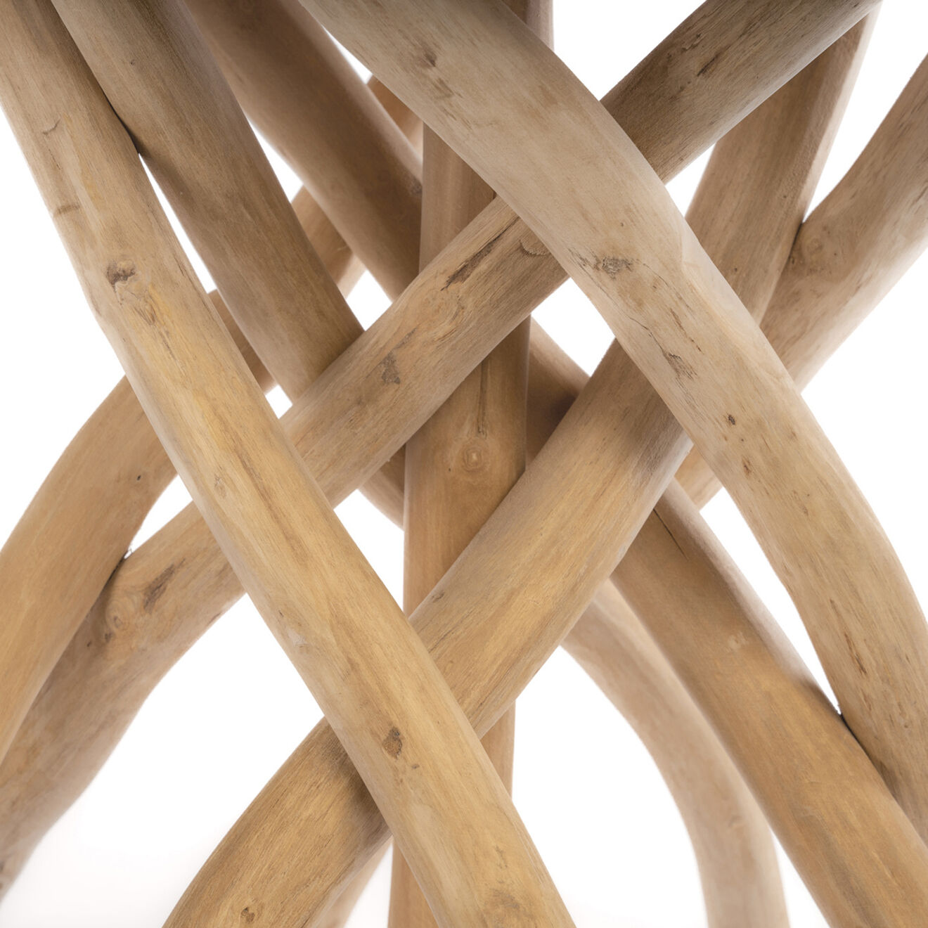 Bazar Bizar Table basse Gili naturel - 60x60x55 cm