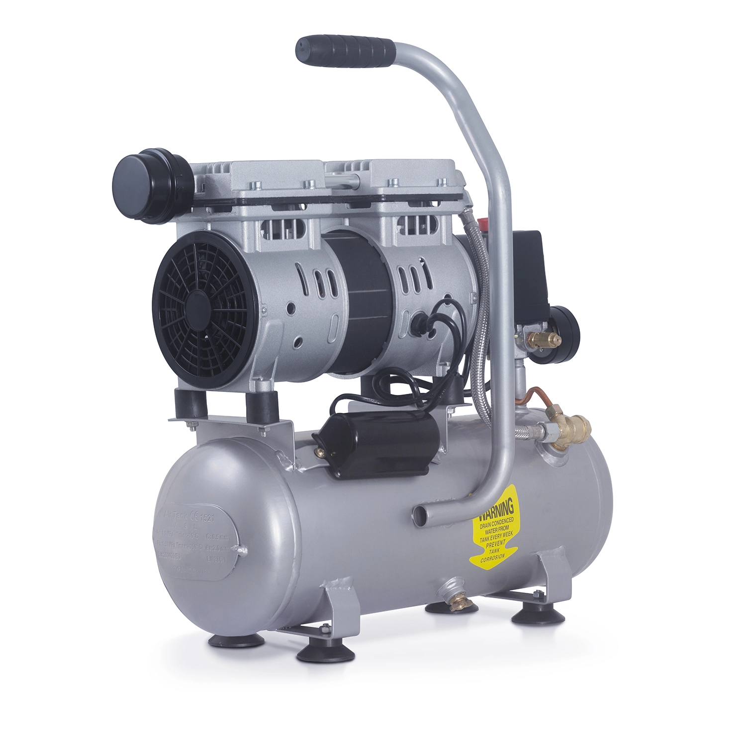 Hyundai 55758 Stille compressor - olievrij - 230V - 8L