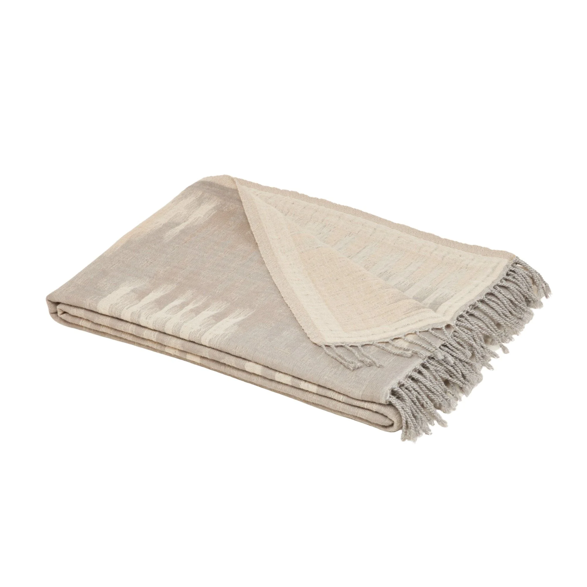 KHAN - Plaid pure laine | Beige