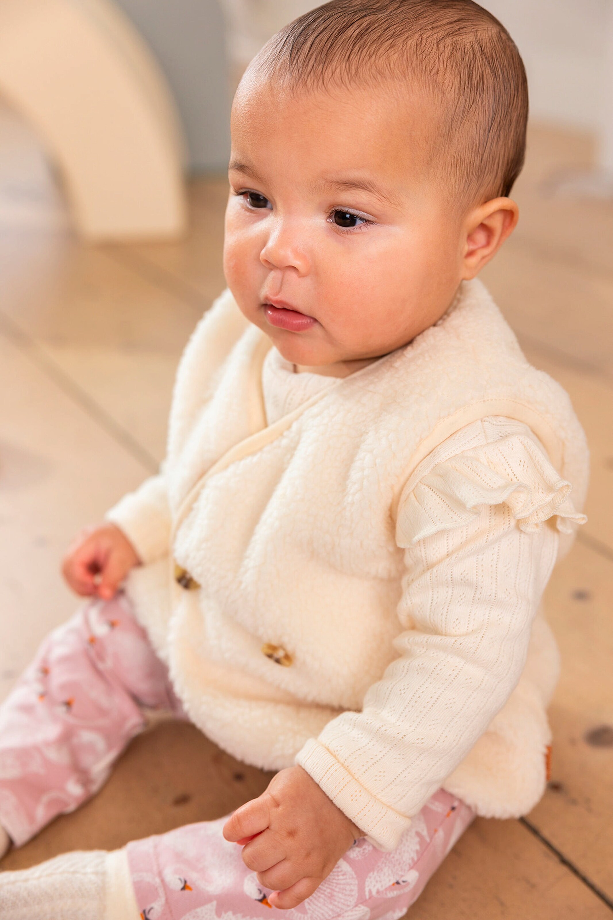 Noppies Baby Weste Freland Butter Cream