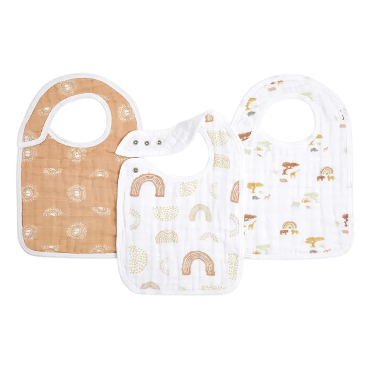 aden + anais Bavoirs Keep Rising - Set de 3 | Terracotta