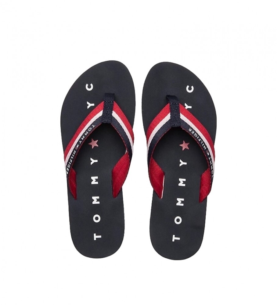 Chinelo Tommy Hilfiger Tommy Loves NY Navy