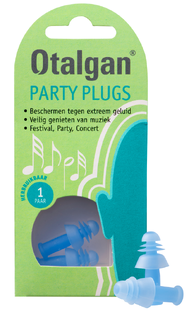 Otalgan Party Plugs Oordoppen Set - Sleep Plugs Oordopjes Voordeelpak en Party Plugs Oordopjes - 2 Stuks