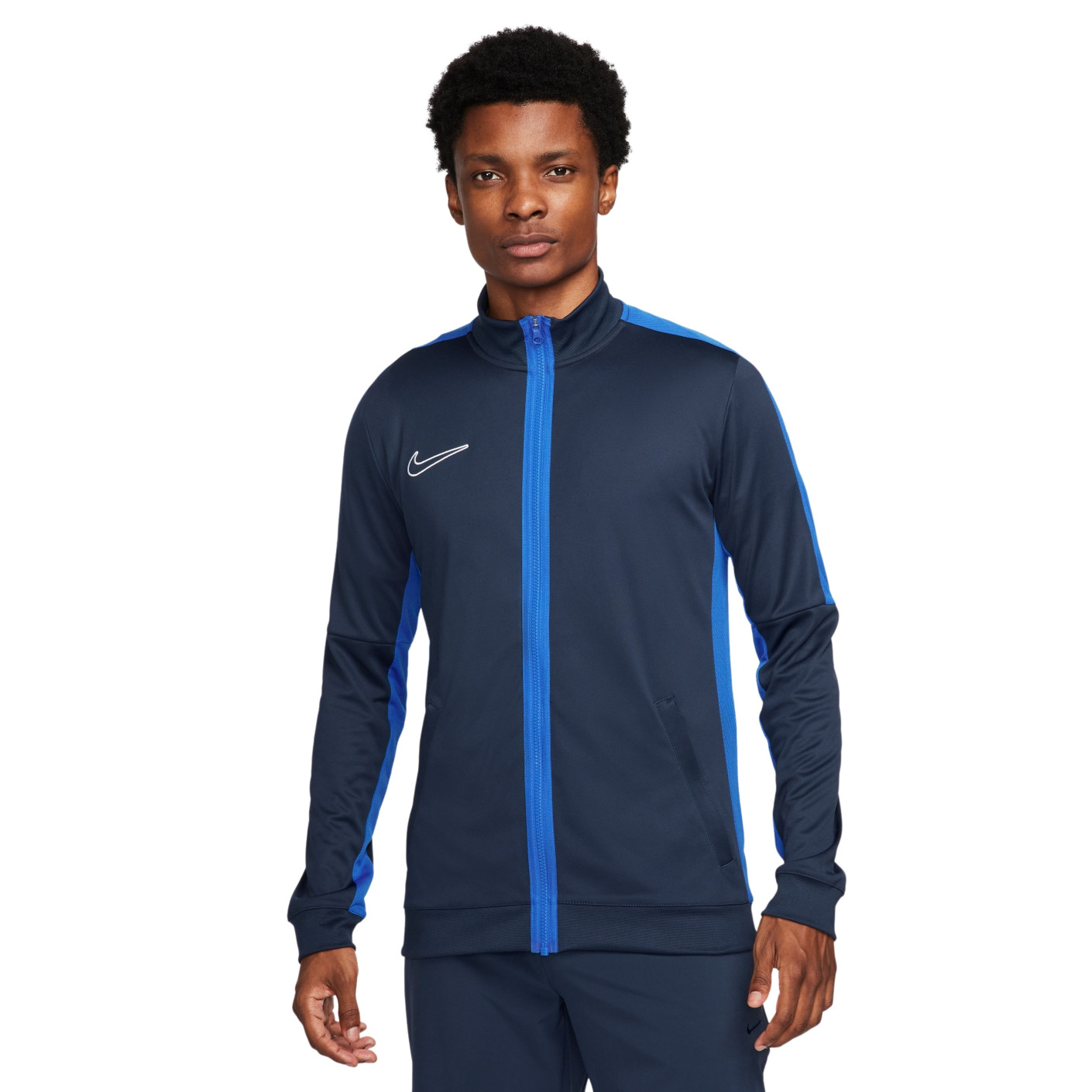 Nike Dri-FIT Academy 23 Trainingsjack Full-Zip Donkerblauw Blauw Wit
