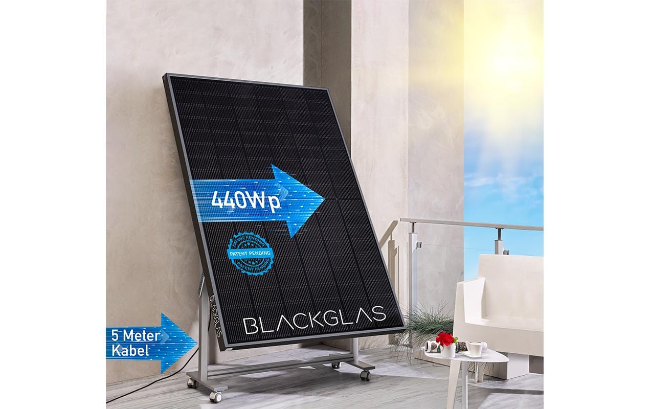 Solaranlage ECOelegancePRO 440Wp<br>Das All-in-One Balkonkraftwerk