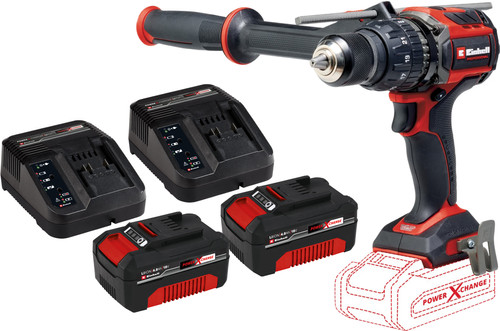 Einhell TP-CD 18/120 Li-i BL Solo 4,0 Ah Accu (2x) Starterspakket