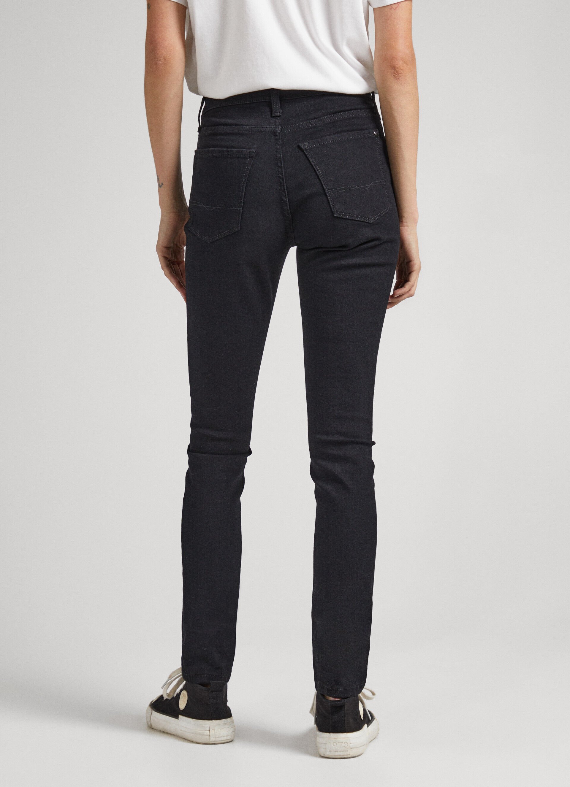 Calça jeans skinny de cintura alta estilo regent fit - jeans