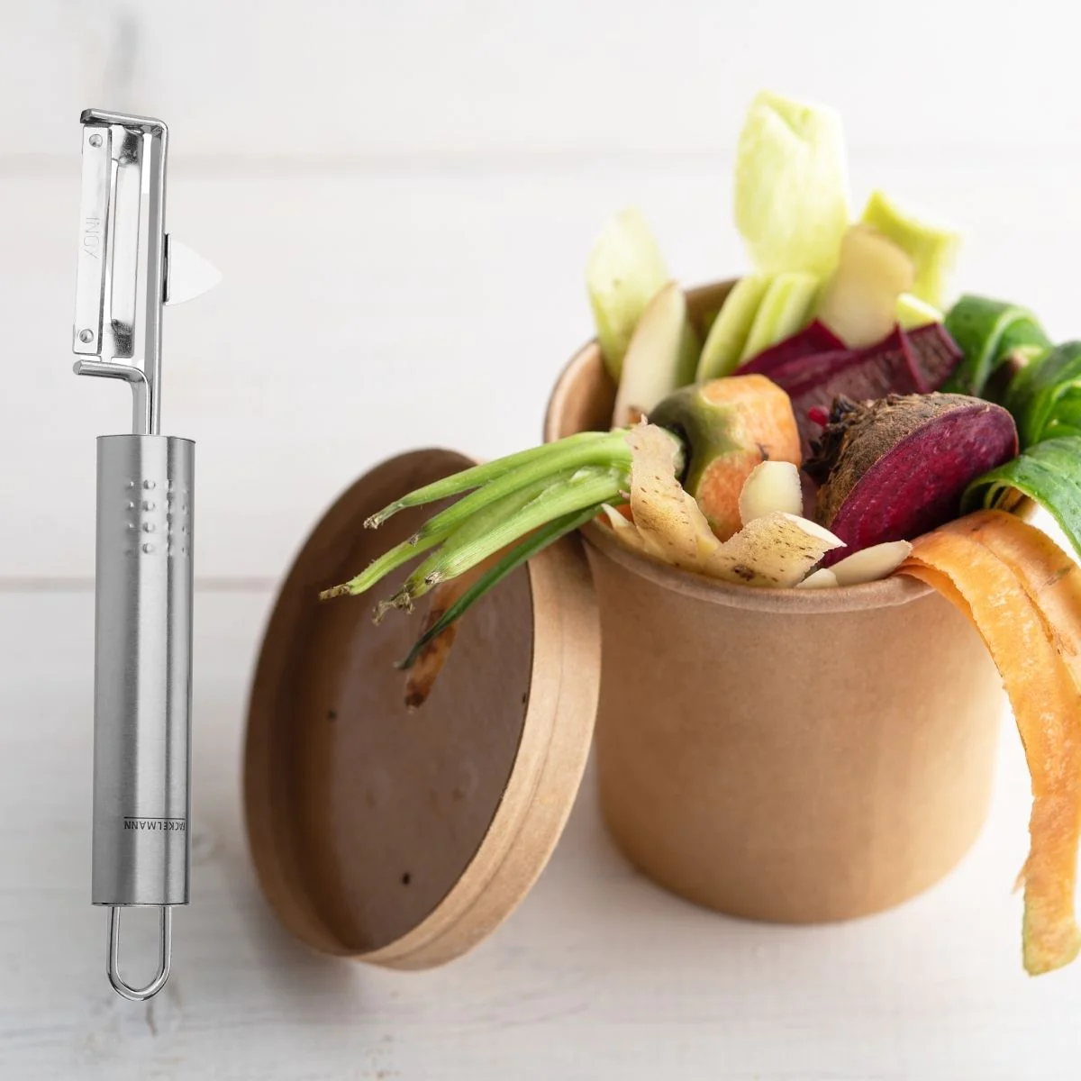 Lot de 2 éplucheur à légumes inox Fackelmann Ovale Fackelmann