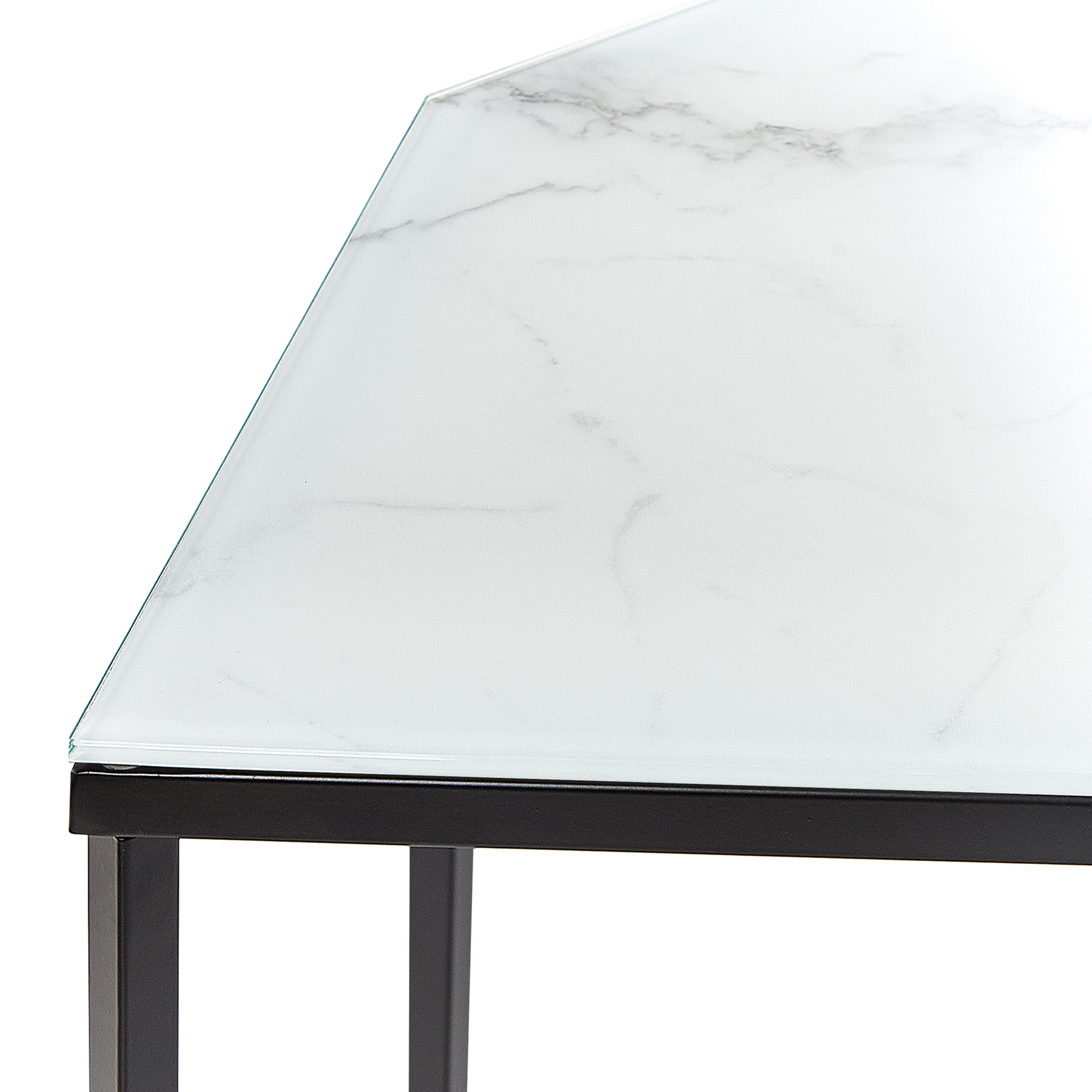 Beliani - PERRIN - Consoletafel - Wit - Veiligheidsglas