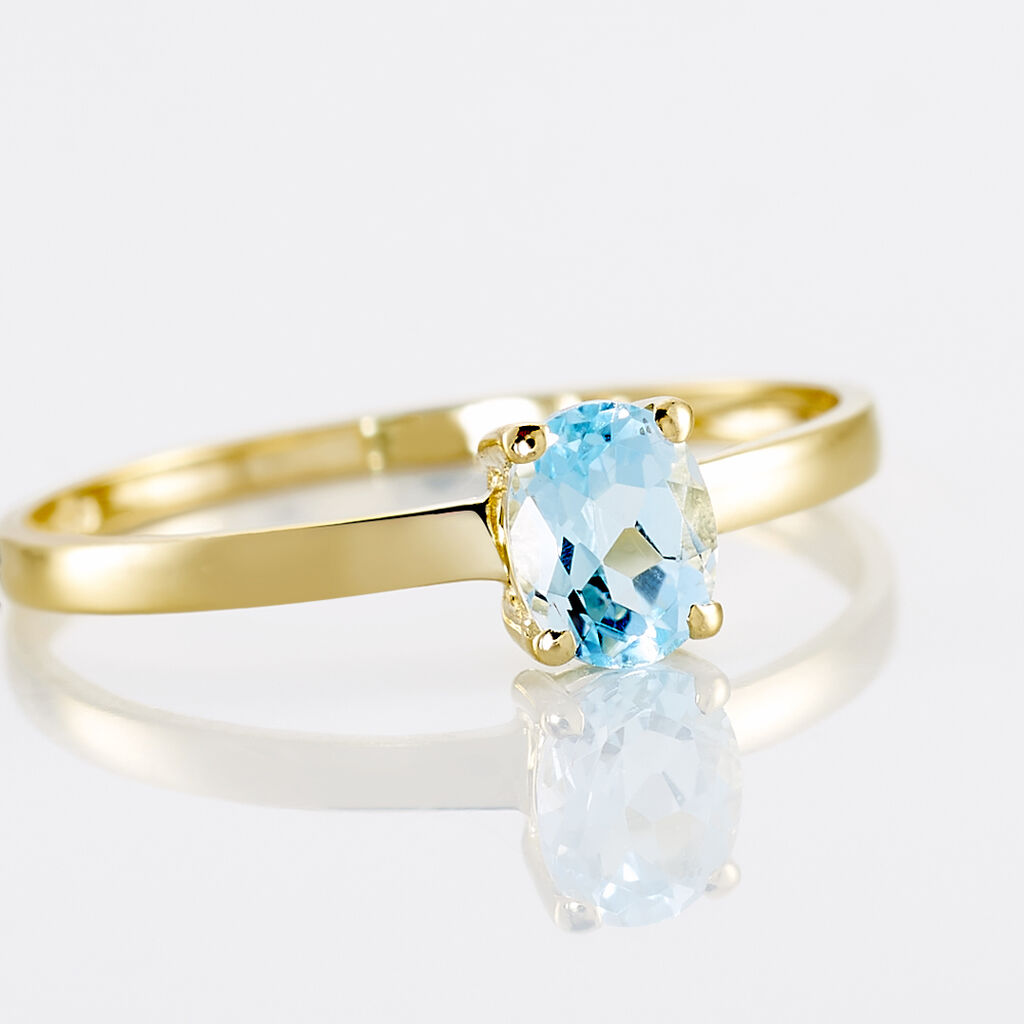 Bague Lily Or Jaune Topaze