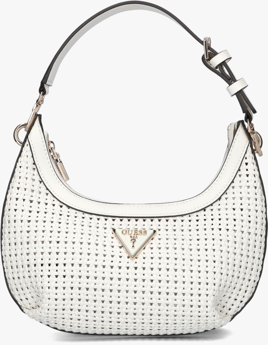 GUESS witte guess schoudertas emelda crossbody top zip