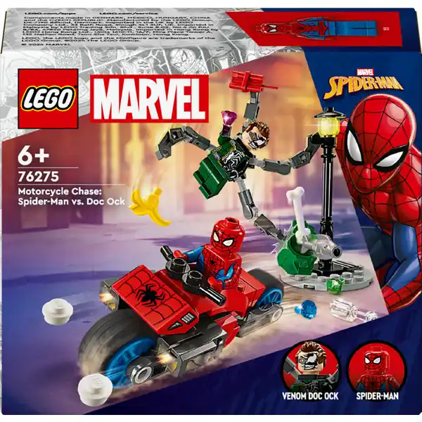 76275 Motorrad-Verfolgungsjagd: Spider-Man vs. Doc Ock