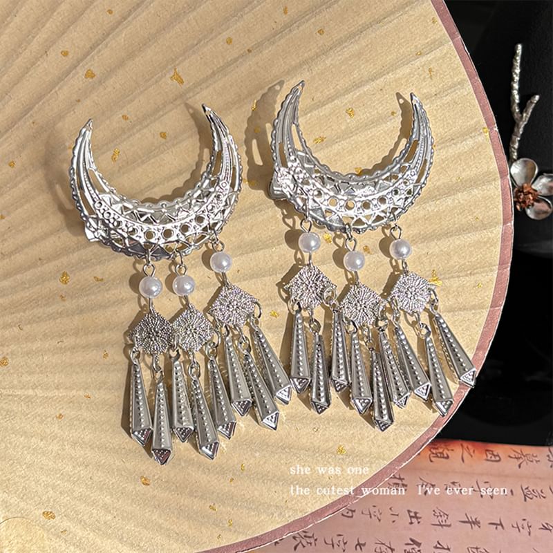 LIDO - Maan Fringed Alloy Haarspeld / Set