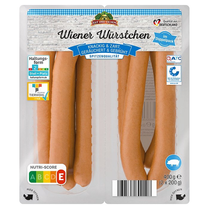 GUT DREI EICHEN Wiener Würstchen 400 g