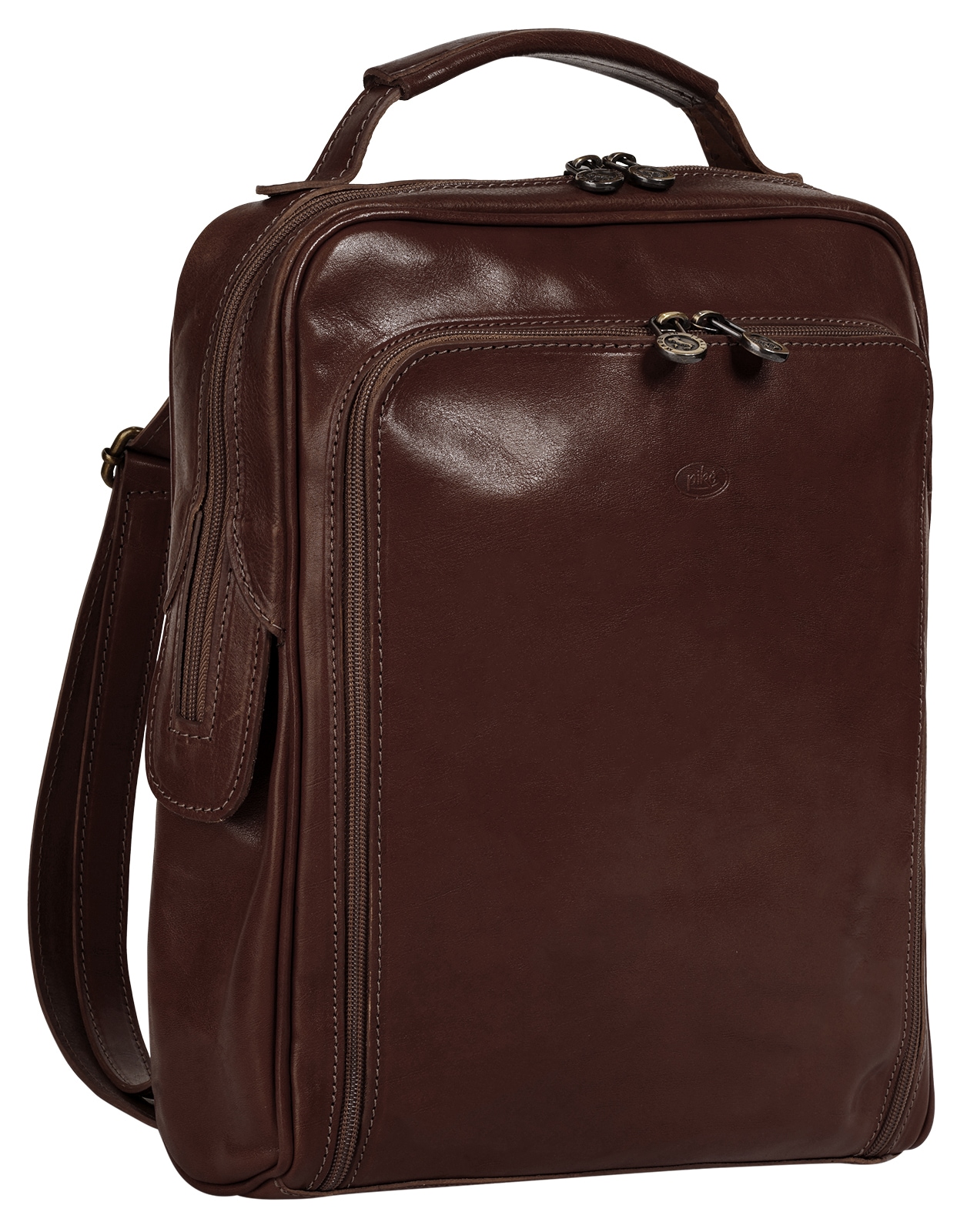 Piké Cityrucksack echt Leder, Made in Italy